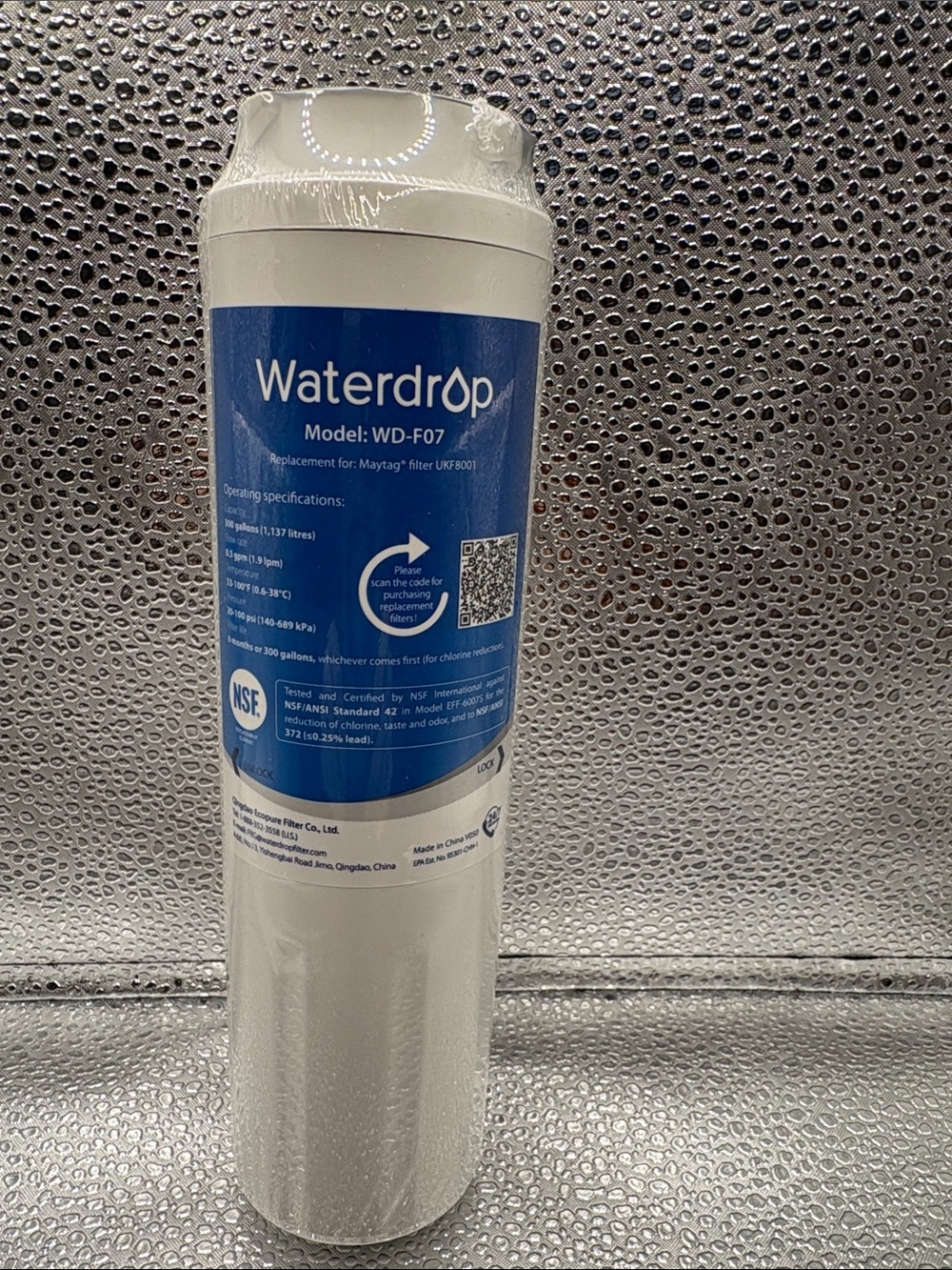 Waterdrop WD-F07 White Refrigerator Water Filter Cartridge